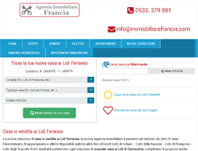 Tablet Screenshot of immobiliarefrancia.com
